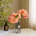 thumbnail image 5 of Namzi 5Pcs 14.2In Champagnepink Artificial Hydrangea Silk Flowers Stem Fake Hydrangea Flowers for Wedding Home Garden Centerpiece, 5 of 5