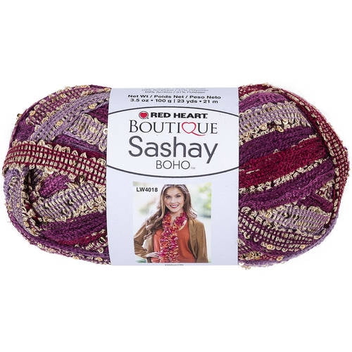 Red Heart Boutique Sashay Boho Yarn, 23 Yd.