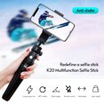 thumbnail image 2 of 7 secciones de aleación de aluminio extensible Selfie Stick cámara de teléfono móvil universal, 2 of 8