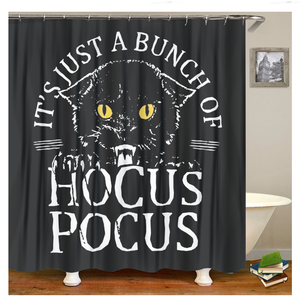 FUNIER Shower Curtain Liner Halloween Hocus Pocus I Smell Children