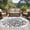 Grey, variant on Round Area Rug 8 Ft, Vintage Chrysanthemum Washable Non-Slip Circle Carpet for Living Room/Bedroom, Elegant Floral Retro Art Collection Low-Profile Large Area Rugs for Indoor
