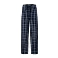 thumbnail image 4 of GLOBAL Men's Cotton Yarn Pajamas Pants- Plaid Pajama Pants for Men with Pockets-Lounge & Sleep PJ Bottoms, 2-Pack, 4 of 4