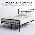 thumbnail image 7 of Heavy Duty Metal  Queen Bed Frame Black, Noise-Free Platform Bed Frame, No Box Spring Needed, Easy Assembly with Underbed Storage, 7 of 7