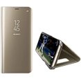 thumbnail image 2 of Compatible With Galaxy S10 Cover Mirror Cell Phone Case, Cover Clear View Pu Leather Case Flip Protective Cover Wallet Cell Phone Case Flip Case Wallet Case Leather Cover For Galaxy S10, Gold, 2 of 4