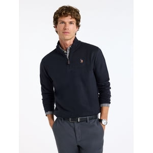 U.S. Polo Assn. Men's Quarter-Zip Mock Neck Pullover