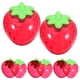 thumbnail image 1 of KAKOWELY mini cajas de dulces de fresa para decoración de bodas, fiestas, tapas transparentes de plástico para joyería, manualidades, maquillaje, baby shower, cumpleaños, eventos festivos., 1 of 5
