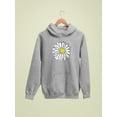 thumbnail image 3 of Daisy Hand Drawn Doodle Hoodie Women -Image by Shutterstock, Female 5X-Large, 3 of 4