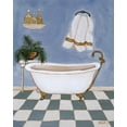 thumbnail image 2 of Sewell, Krista 26x32 Gold Ornate Wood Framed with Double Matting Museum Art Print Titled - Blue Mood II, 2 of 4