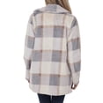 thumbnail image 3 of Chaqueta a cuadros Manga larga Cuello vuelto Casual Elegante ANGGREK Otros, 3 of 6