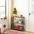thumbnail image 7 of Industrial Console Table, 3-Tier Narrow Side Table with Open Shelves, Rustic Brown for Entryway, Hallway, Living Room, 7 of 7