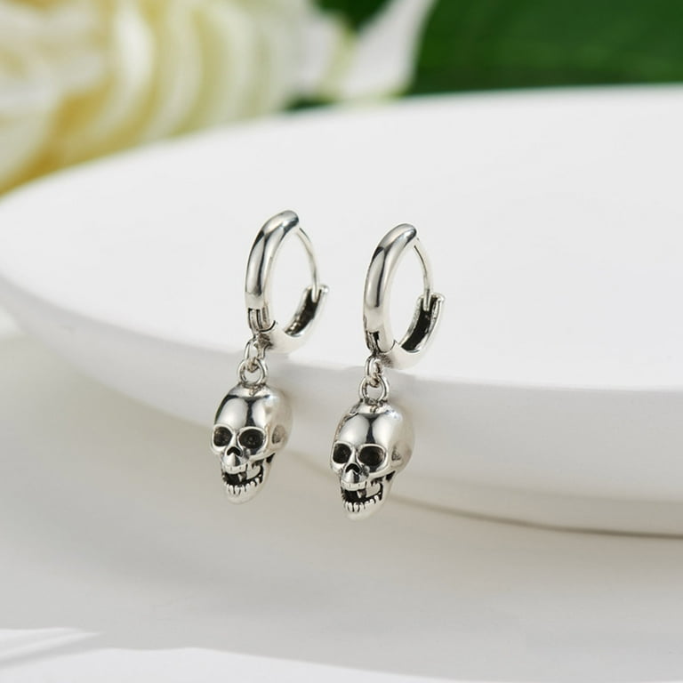 Hanging clearance skull earrings