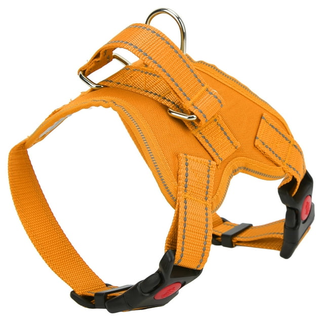 Dog Saddle Harness, Multifunctional Dog Harness Reflective Bite Resistance Oxford Cloth For Pets Orange S