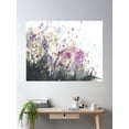 thumbnail image 2 of Wild Flowers Poster Wall Art, Modern Wall Decor For Living Room Bedroom, 16x24 UNFRAMED, 2 of 3