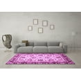 thumbnail image 3 of Ahgly Company Indoor Square Oriental Purple Traditional Area Rugs, 6' Square, 3 of 4
