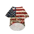 thumbnail image 4 of Dog Clothes for Large Dogs Small Dogs Vintage Floral American Flag Pet Shirt Patriotic 4Th of July Apparel for Small Medium Large Dogs Single Pack, 4 of 5