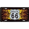thumbnail image 1 of Route 66 with Flames License Plate, 1 of 1