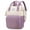 light purple, variant on Mummy Bag Multi-function Backpack Lightweight Large Capacity Pregnant Mothers Out Travel Backpack Maternity Baby Changing Bags Baby Stroller Backpack