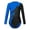 Blue-A, variant on IEFIEL Girls Long Sleeve Stand Collar Gymnastic Dance Leotard Shiny Rhinestones Dancewear