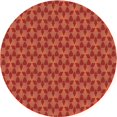 thumbnail image 1 of Ahgly Company Machine Washable Indoor Round Transitional Orange Red Orange Area Rugs, 3' Round, 1 of 7