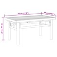 thumbnail image 4 of vidaXL Coffee Table 70x40x35 cm Bamboo, 4 of 5