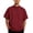 Wine, variant on Domzest Mens Quater Zip Stand Collar Shirt Short Sleeve Lightweight Pullover Summer Casual Breathable Solid Shirts Navy 4XL