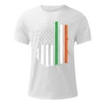 thumbnail image 3 of DDAPJ pyju St. Patrick's Day T-shirts for Men Shamrock American Flag Print Short Sleeve Crewneck Tees Lucky Green Clover Graphic Tees Summer Casual Tee Tops Flash Sale of Today White XXXL, 3 of 4