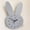 Gray, variant on THOPBPRK Cartoon Rabbit Desktop Clock Cute Animal Shaped Timepiece for Bedroom Study Room Nightstand Decor Modern Decorative Clock for Students and Home Environment, White