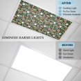 thumbnail image 3 of Fluorescent Light Covers for Ceiling Lights Classroom, Tropical Magnetic Ceiling Light Cover Filter for School,Office, 2X4 FT, Pack of 4, Frog Bread Mushroom Coffee Print Dark Green, 3 of 9