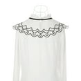 thumbnail image 3 of INSPIRE CHIC Detachable Fake Collar, Semi-Sheer Embroidery Mini Cape Neck Ruff for Blouse Black-4, 3 of 5
