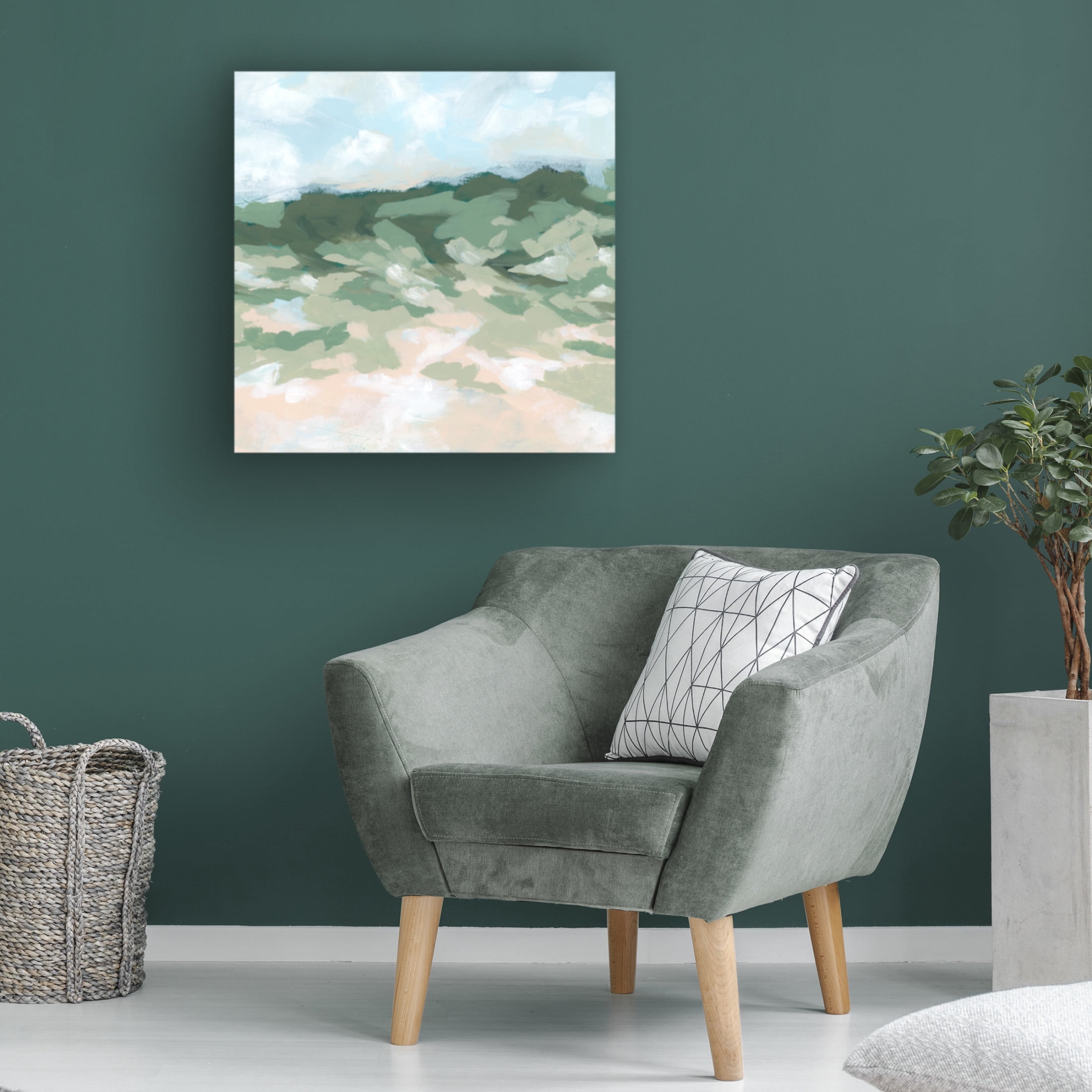 Trademark Fine Art June Erica Vess  Blockbrush Valley II Canvas Wall Art