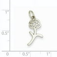 thumbnail image 2 of Beautiful 14k White Gold & Rhodium Rose Charm, 2 of 2