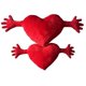 thumbnail image 5 of Plush Heart Shaped Pillow Love Hug Pillow Cushion, 5 of 5