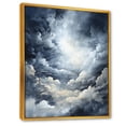 thumbnail image 2 of Designart "Furious Cloud Tempest" Storms Floater Framed Wall Decor, 2 of 5