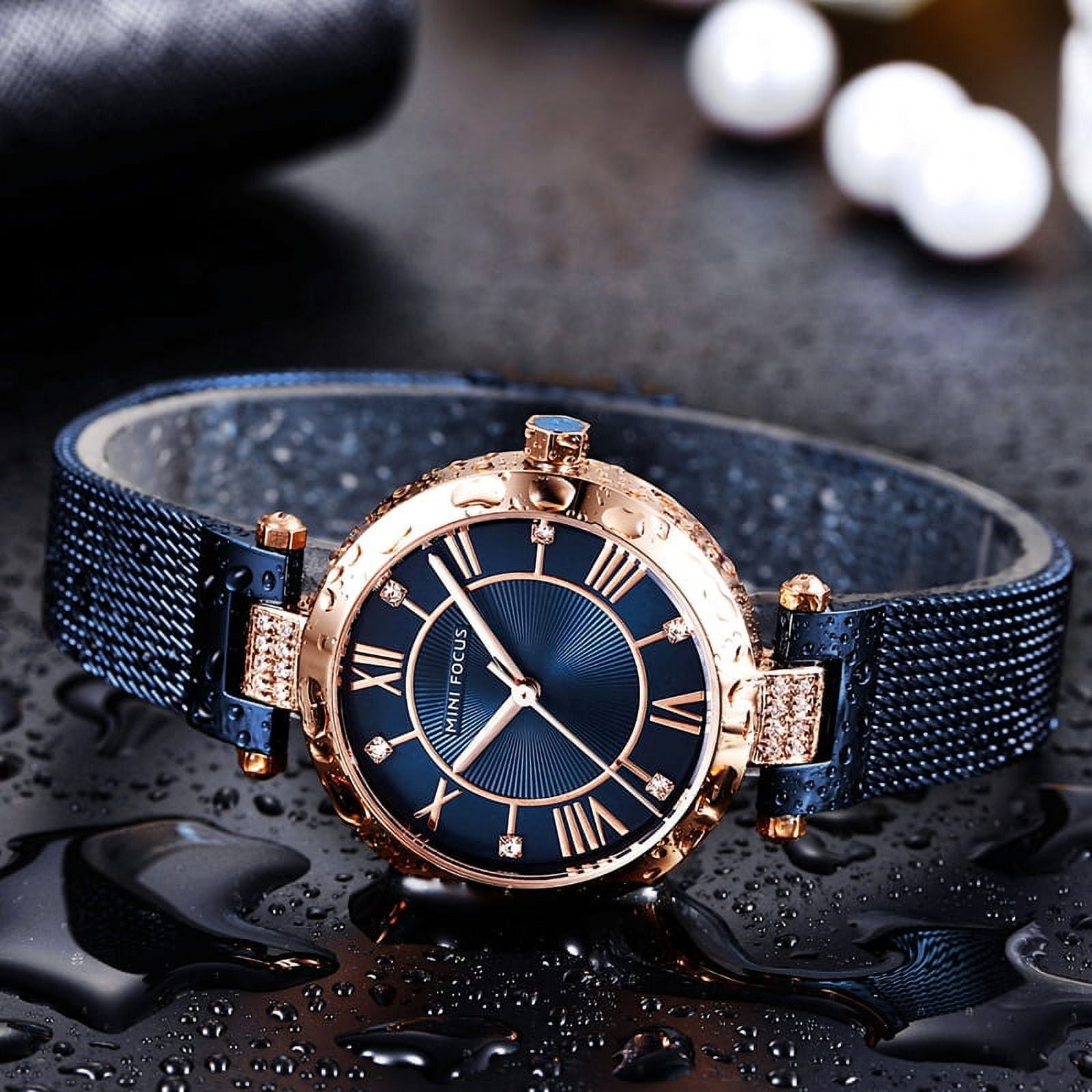 MINI FOCUS Top Luxury Brand Fashion Ladies Watch For Women Reloj Mujer Montre Femme Relogio Feminino Quartz Wristwatch Mesh Belt