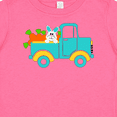thumbnail image 4 of Inktastic Cute Easter Bunny in Blue Truck with Carrots Boys or Girls Baby T-Shirt, 4 of 5
