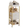 thumbnail image 1 of ZQUYAJ Organizador de maquillaje de piso, organizador grande para el cuidado de la piel, soporte con cajones, organizador de maquillaje, tocador, cosméticos, vitrinas, soporte para el cuidado de la pi, 1 of 7