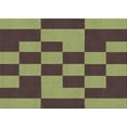 thumbnail image 1 of Ahgly Company Machine Washable Indoor Rectangle Transitional Green Area Rugs, 3' x 5', 1 of 7