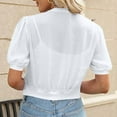 thumbnail image 4 of fatyb Summer Cardigan for Women Short Sleeve Lightweight Chiffon Cardigans Womens Evening Dresses Tops, 4 of 7