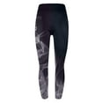 thumbnail image 5 of Sakmal High Waisted Leggings for Women Compression Soft Gray Butt Lifting Yoga Pants Gym Long Flame Print Leggings, 5 of 6
