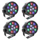thumbnail image 4 of Luz de Escenario Led Par Light 15W Rojo Azul Verde 12 Perlas Ac 90-240V LIXADA Luz, 4 of 7
