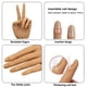 thumbnail image 4 of Mano de práctica de silicona para uñas acrílicas, maniquí femenino flexible y flexible, mano de práctica de tamaño natural con soporte para uñas, herramientas de práctica de uñas (3#-mano derecha), 4 of 5