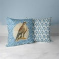 thumbnail image 3 of Floral Eagle Indoor/Outdoor Pillow in Blue 20 x 20, 3 of 7