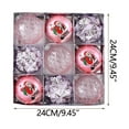 thumbnail image 3 of Christmas Ball Ornaments 9 Pcs - 3 inch Large Shatterproof Christmas Balls, Exquisite Decorations Indoor, Premium Holiday Party Hanging Ornaments for Xmas Tree, Wreath, Vines, Pink, 3 of 9