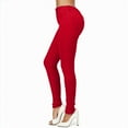 thumbnail image 2 of Womens Pants High Waisted Rise Fashion Pant Stretc Jeans Pants Slim Fit Red Womens Trousers XL, 2 of 4