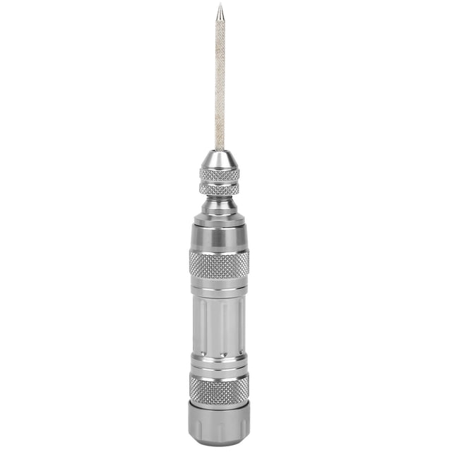 Kit de Crevaison de Pneu de Vélo, Matériau en Alliage d'Aluminium Outil de Réparation de Pneu de Bicyclette Design de Rangement Intégré Pratique Haute Adhérence pour Cyclisme Noir, Argent