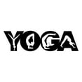 thumbnail image 3 of Yoga with Poses In Letters - Beautiful Solid Steel Home Decor Decorative Accent Metal Art Wall Sign, 3 of 3