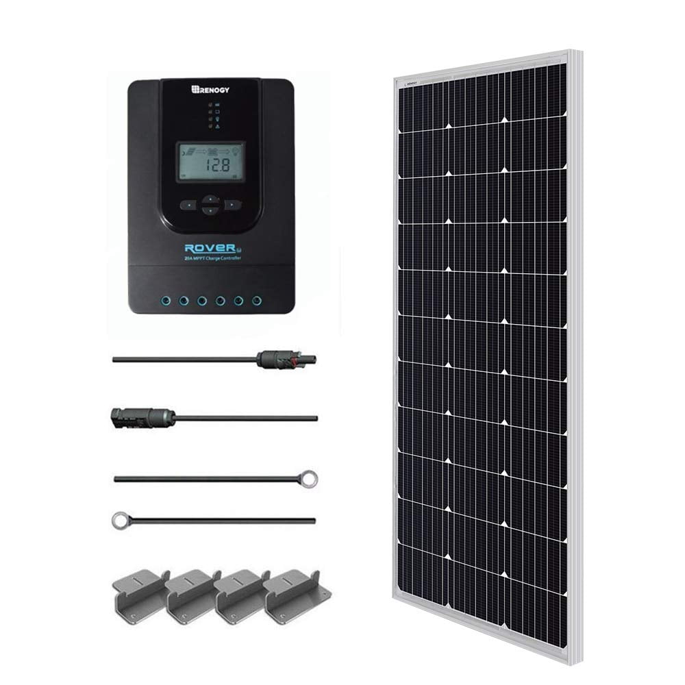 100W Solar Panel mono Kit 12V off Grid With PWM 20A Controller For RV Boat Home 