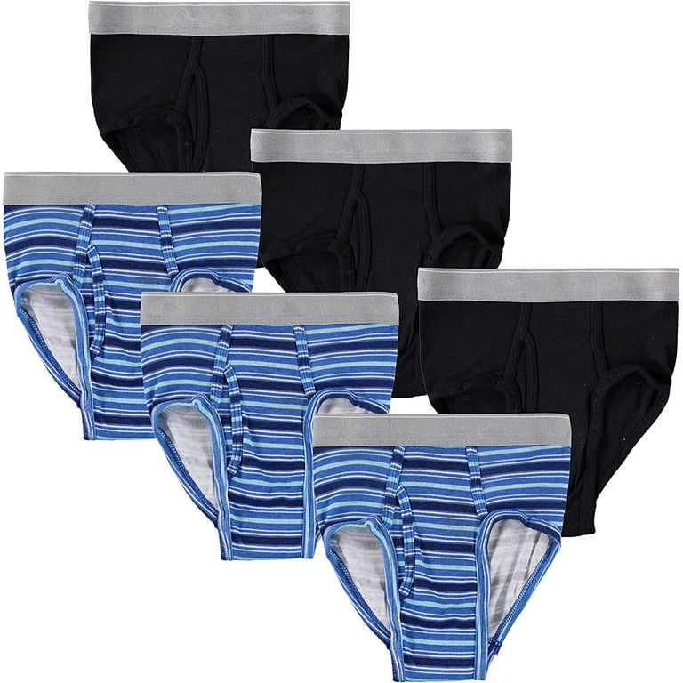 24 Pack Boys Cotton Underwear Briefs, Assorted Colors Underpants for  Children, Bulk Brief Packs 