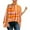 Orange, variant on Summer Tops for Women Casual Half Batwing Sleeve Halter Neck Off Shoulder Printed And Solid Loose Pullover Blouse Tops Orange