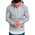 thumbnail image 1 of Sexyshine Otoño Invierno Casual Manga Larga Cuello Embudo Cuadros Jacquard Jersey Con Capucha Top Sudadera Sudaderas, 1 of 4